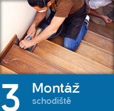 Montáž schodiště